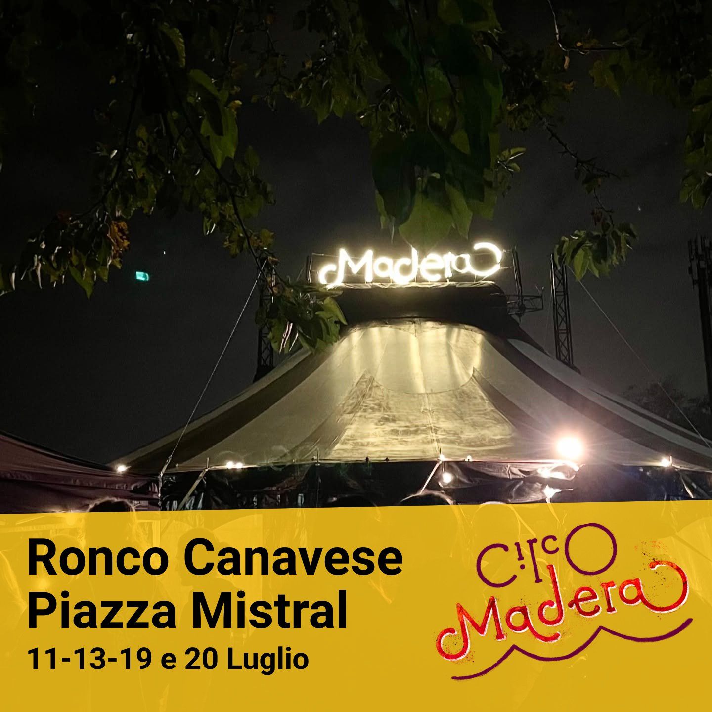 RONCO CANAVESE - Circo contemporaneo